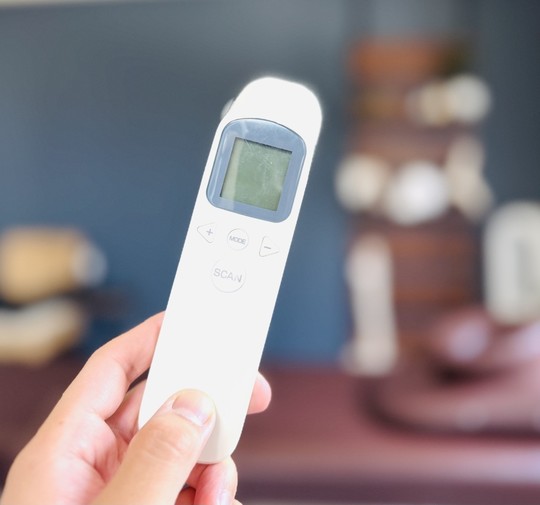 整体院CUCULEではスタッフが平熱であることを確認してから出勤しております。