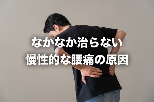 慢性的な腰痛の原因とは